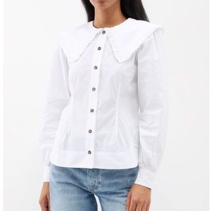 Ganni poplin shirt